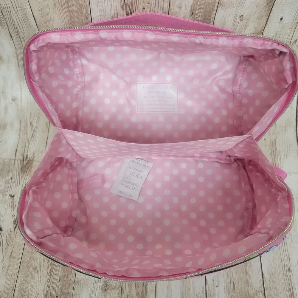 Estee Lauder Pink Comic Cosmetic Make Up Bag Tote